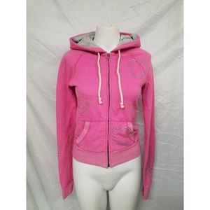 3/20--PINK by VS pink zip up bling hoodie